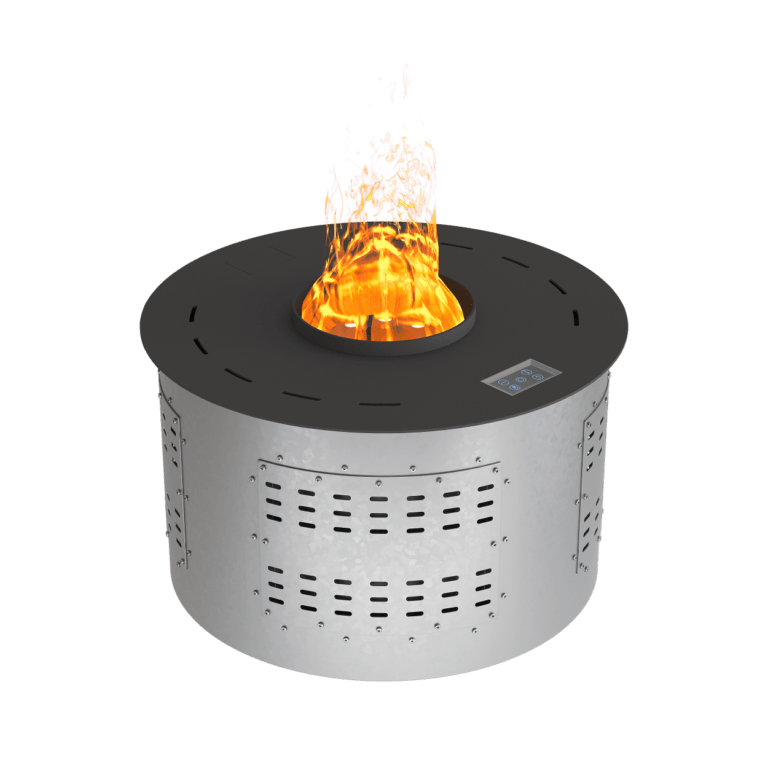 Паровой круглый камин Airtone VEPO ROUND 500X500 черный матовый