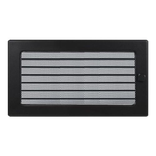 Стандартная решетка для каминная Fireway 17*30 черный с жалюзи