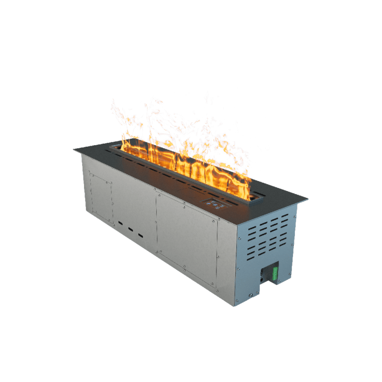 Паровой линейный камин Airtone VEPO 800X250 черный матовый