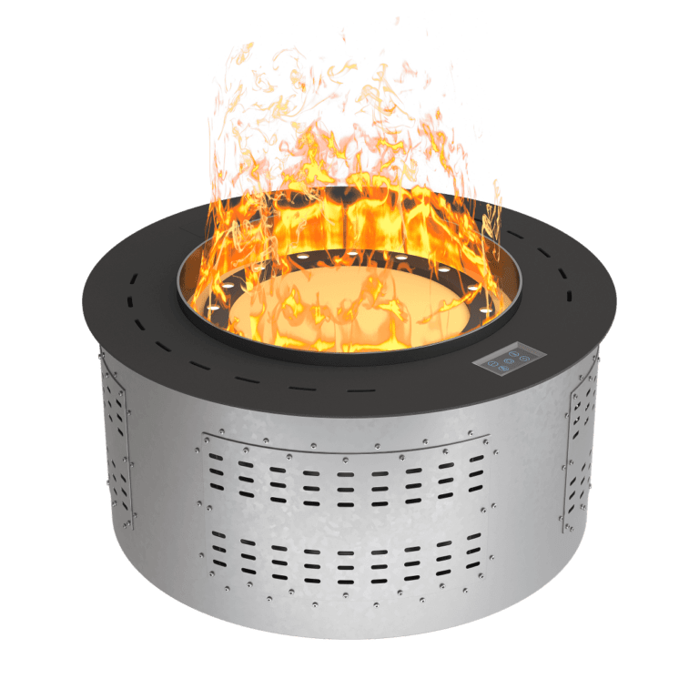 Паровой круглый камин Airtone VEPO ROUND 600X600 черный матовый