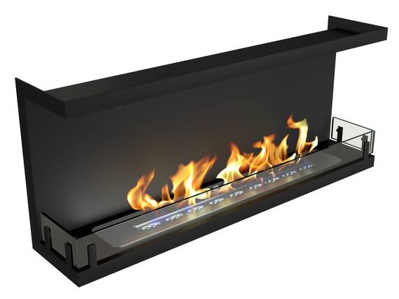 Биокамин Contour торцевой 1100 (Estetic Flame)