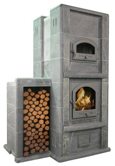 Теплонакопительная печь-камин Talkorus Karhu 2DT 20/1850