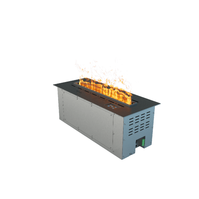 Паровой линейный камин Airtone VEPO 600X250 черный матовый