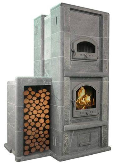 Теплонакопительная печь-камин Talkorus Karhu 2DT 20/1850