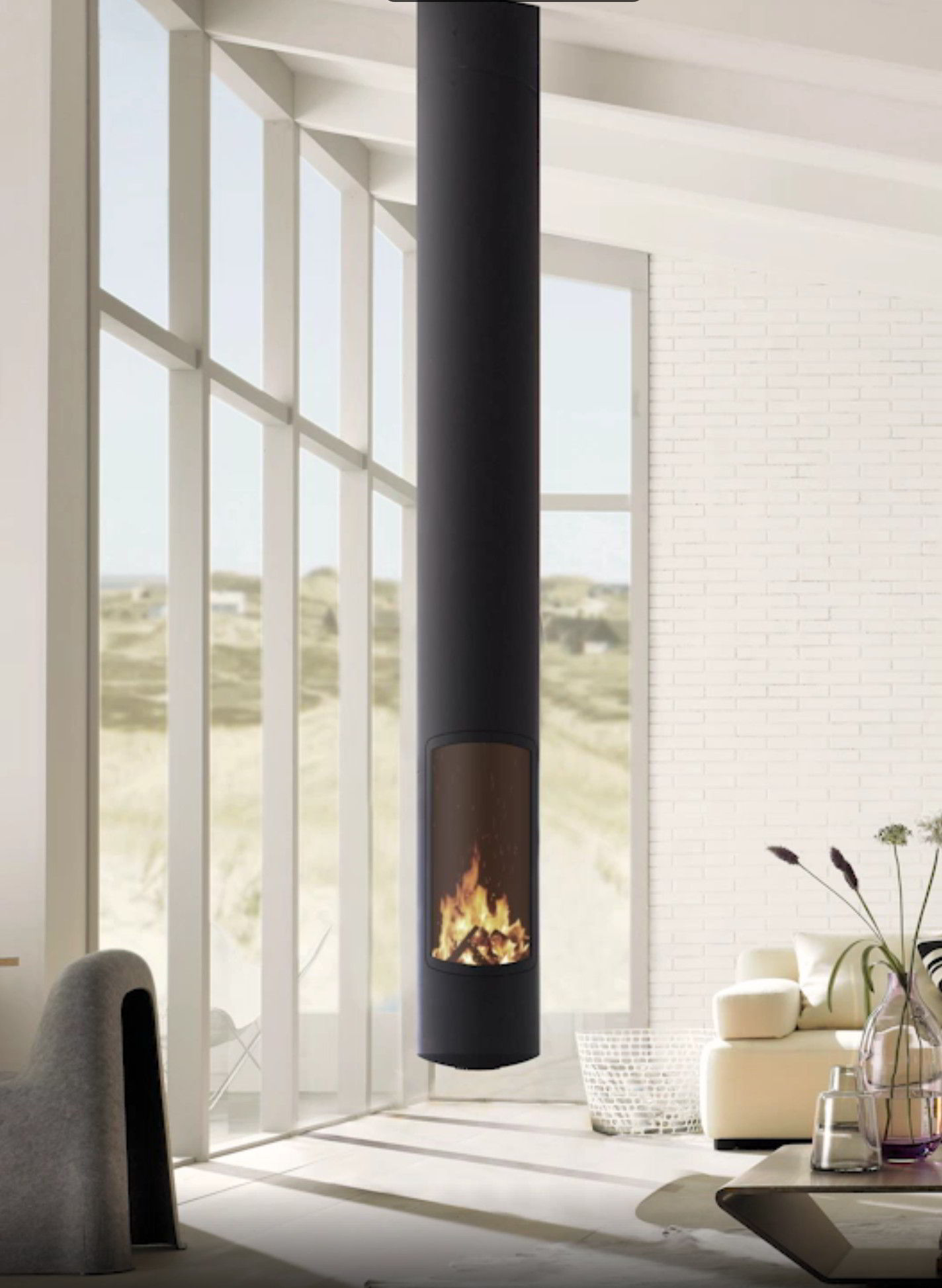 Камин Focus Slimfocus Suspended Pivoting